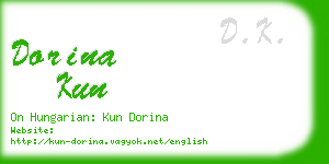 dorina kun business card